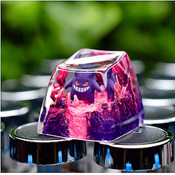 Pokémon Keycap Gengar Shadow Glow Design