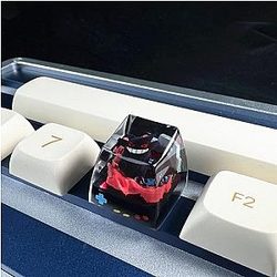 Black Cute Gengar Keycap Mechanical Model Keyboard