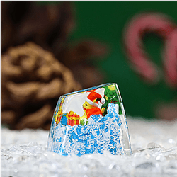 Pokemon Keycaps - Pokemon Pikachu Cosplay Santa Claus Stereoscopic Mechanical Keyboard Keycaps