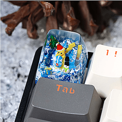Pokemon Keycaps - Pokemon Pikachu Noel Christmas Stereoscopic Mechanical Keyboard Keycaps