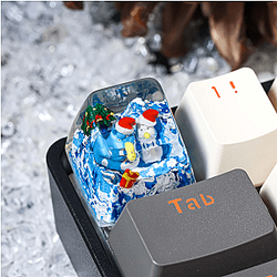 Totoro Keycaps - Totoro Christmas Stereoscopic Mechanical Keyboard Keycaps