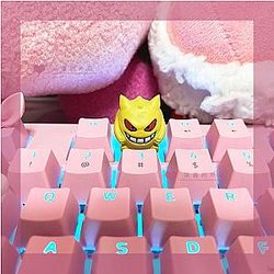 Gengar Yellow Keycap Resin Mechanical Keyboard