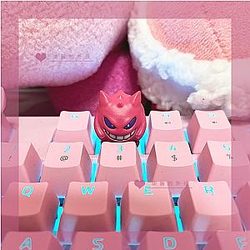Gengar Red Keycap Resin Mechanical Keyboard