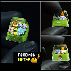 Genuine Pokemon Thunders Eevee DIY Keycaps