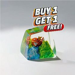 Magikarp Pokemon Artisan Keycap, Custom spacebar Keycap TCR0102