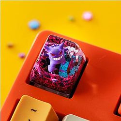Custom CREEPY GENGAR Artisan Keycap Custom Keycaps Art Decor Resin Keycaps  TCR0102