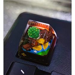 Pokemon Keycaps - Pokemon Shaymin Stereoscopic Mechanical Keyboard Keycaps