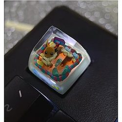 Pokemon Keycaps - Pokemon Eevee Stereoscopic Mechanical Keyboard Keycaps