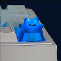 Blue Crystal Ditto Keycap - Pokemon Keycaps - Artisan Keycap
