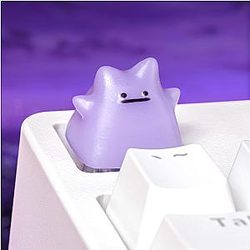 Light Purple Ditto Keycap - Pokemon Keycaps - Artisan Keycap
