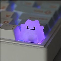 Crystal Ditto Keycap - Pokemon Keycaps - Artisan Keycap