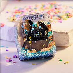 Shiny Umbreon POKEMON Artisan Keycap, Custom Keycaps TCR0102