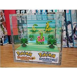 Evolution Meganium (HGSS), Chikorita Bayleef Meganium 3D Diorama Cube