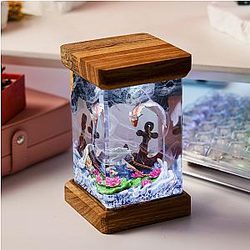 Peixe de Koi Lâmpada de resina Diorama - Breakwooden BR2812