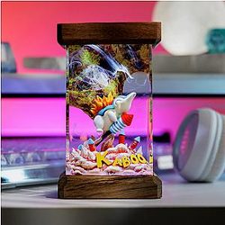 Hinoarashi Pokemon Lâmpada de resina Diorama - Breakwooden BR2812