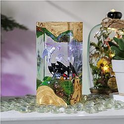 Black Dragon Resin Diorama Lamp - Breakwooden BR2812