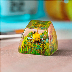 PIKACHU POKEMON - ARTISAN KEYCAP - Breakwooden BR2812