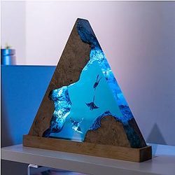 Lâmpada de resina do mergulhador - Luz noturna personalizada - Breakwooden BR2812