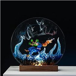 Lâmpada personalizada de resina de anime - Breakwooden BR2812