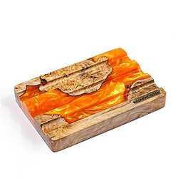 Bandeja de caneta laranja personalizada - Breakwooden BR2812