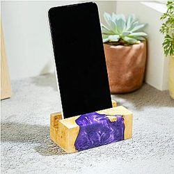 Support téléphonique personnalisé - Accessoires de bureau - Breakwooden BR2812
