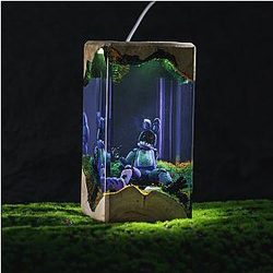 Creepy Bunny Resin Lamp - Breakwooden BR2812