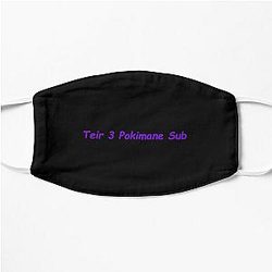 Pokimane Face Masks - Funny Teir 3 Pokimane Sub meme design Flat Mask RB2205