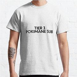 Pokimane T-Shirts - Tier 3 Pokimane Sub Classic T-Shirt RB2205