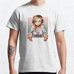 Pokimane T-Shirts - Pokimane Gaming  Classic T-Shirt RB2205