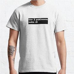 Pokimane T-Shirts - Pokimane tier 3 subs Classic T-Shirt RB2205