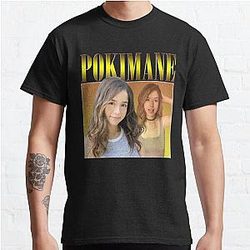 Pokimane T-Shirts - Pokimane Classic T-Shirt RB2205