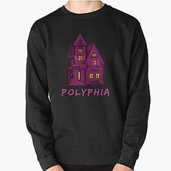 Polyphia Merch Polyphia Band With Some Scary Haunted House Pullover Sweatshirt RB1207