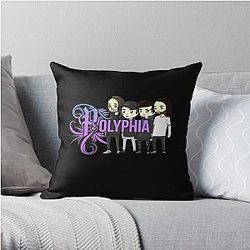 Polyphia Merch Polyphia Merch Polyphia band Chibi Throw Pillow RB1207