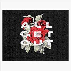 Polyphia Merch Polyphia All Get Out Flower Jigsaw Puzzle RB1207