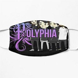 Polyphia Merch Polyphia Merch Polyphia band Chibi Flat Mask RB1207