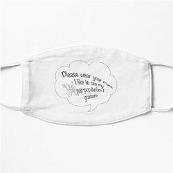 Pop Smoke Face Masks - I like to see my Pop Pop black Flat Mask