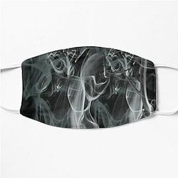 Pop Smoke Face Masks - Funny Quiet Smoke Smoke cigars Pop smoke  Flat Mask