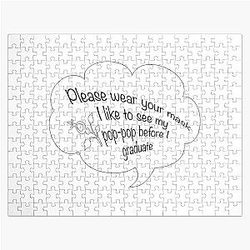 Pop Smoke Puzzles - I like to see my Pop Pop black Jigsaw Puzzle
