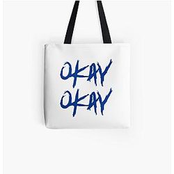 Pop Smoke Bags - Pop Smoke 'okay okay' hoodie All Over Print Tote Bag