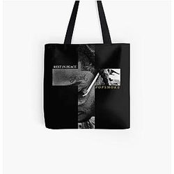 Pop Smoke Bags - RIP Pop Smoke All Over Print Tote Bag