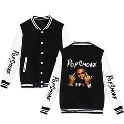 New Pop Smoke Hip Hop Jackets - Pop Smoke Baseball Jacket