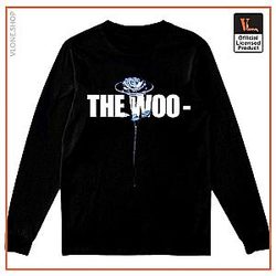 Pop Smoke Long Sleeve Sweatshirt – Vlone x Pop Smoke The Woo Long Sleeve Black