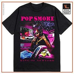 Pop Smoke T-shirts – Pop Smoke X Vlone King Of NY T-shirt