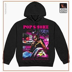 Pop Smoke Hoodies – Pop Smoke X Vlone King Of NY Hoodie