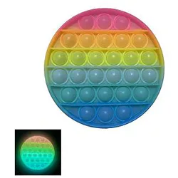 Glow Round Shapes Pop It Fidgets Anti Stress Toy
