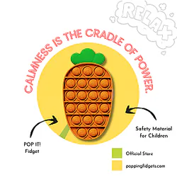 Carrot Pop It Fidget Anti Stress Toys