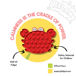 Crab Pop It Fidget Anti Stress Toys