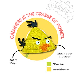 Angry Bird Chuck Pop It Fidget Toy