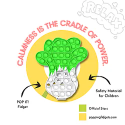 Cabbage Pop It Fidget Simple Dimple Anti Stress Toy