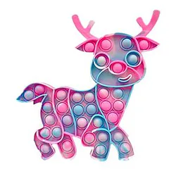 Bubble Sensory Christmas Elk  Pop It Fidgets Toy